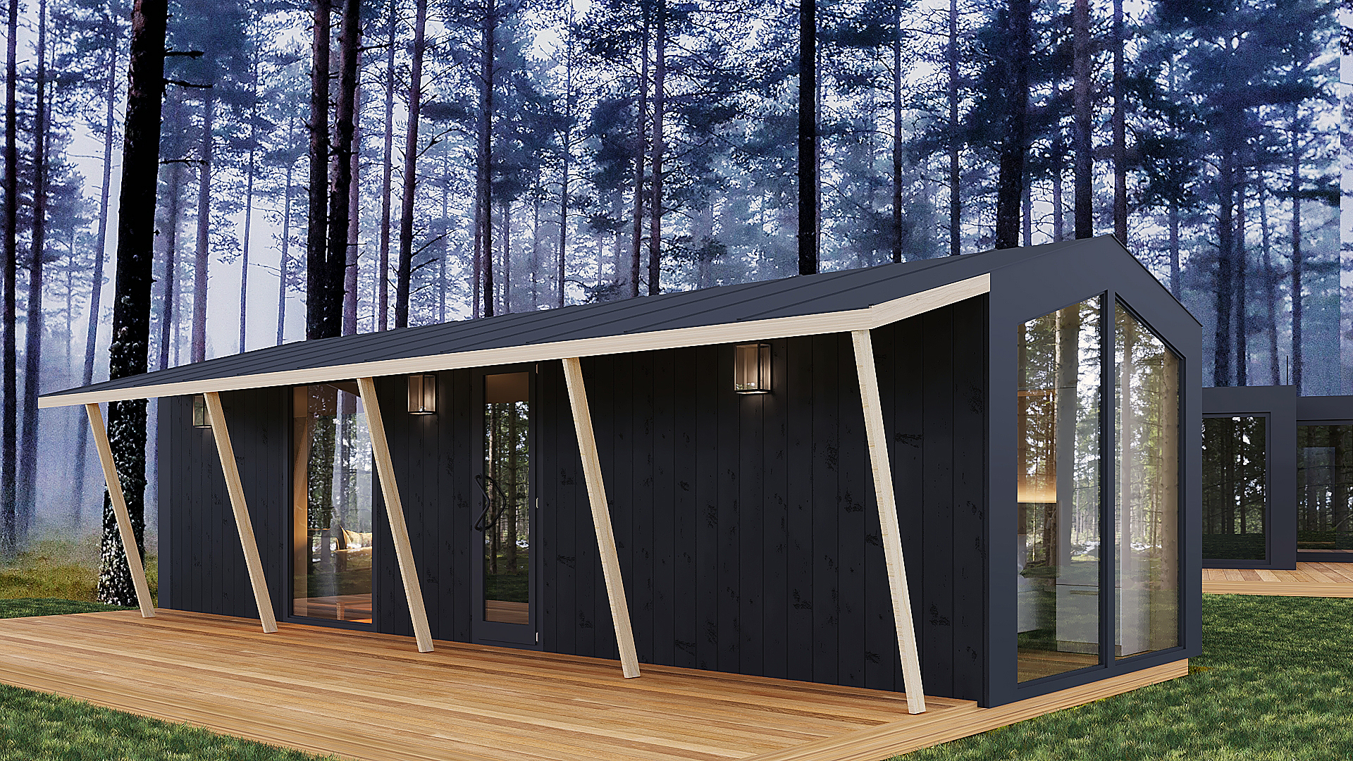 Мини барн с терассой